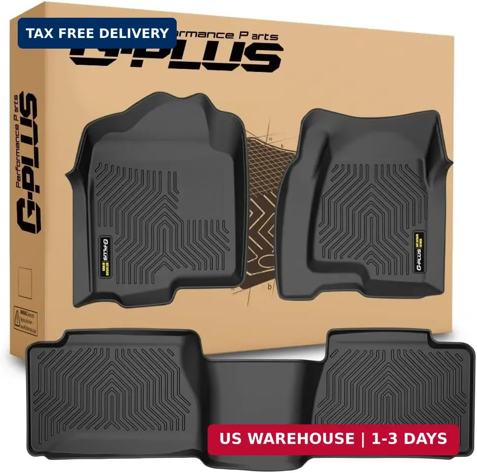 G-PLUS Floor Mats 3pcs Compatible with Chevy Silverado GMC Sierra 1500 1999-2006