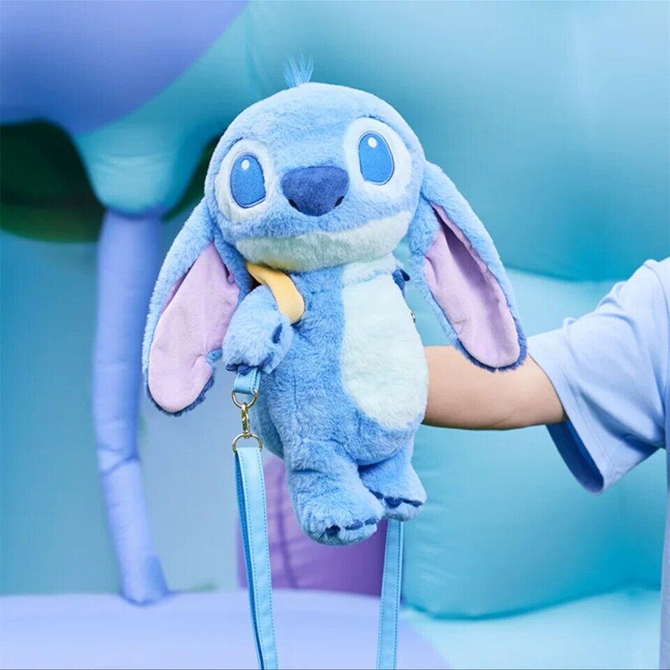 Disney 2024 authentic stitch plush crossbody shoulder bag disneyland