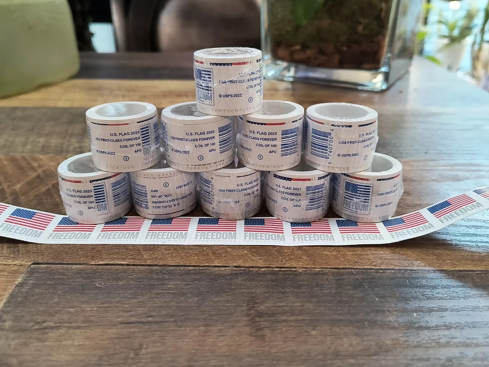 10 Roll Of 100 2023 U.S. Flag First Class US Postage Stamps 10 Roll Of 100 2023 U.S. Flag First Class US Postage Stamps