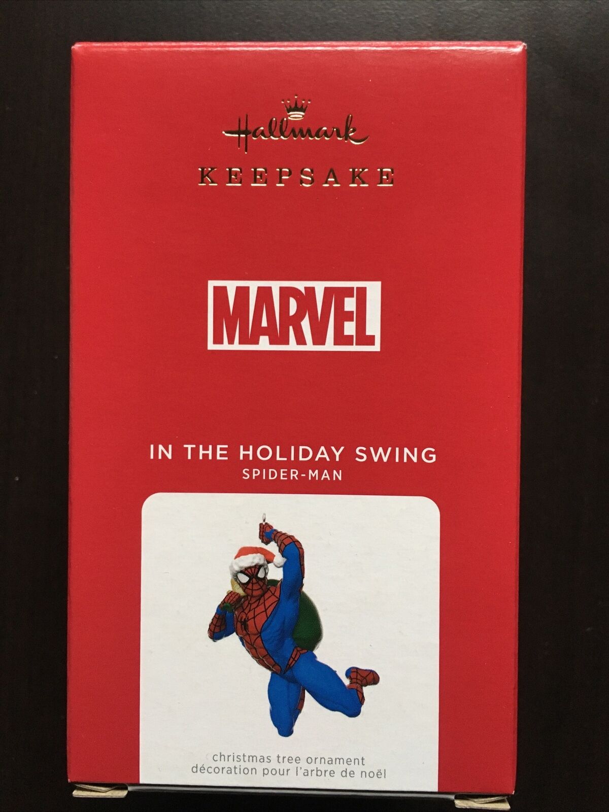Hallmark IN THE HOLIDAY SWING Spider-Man 2021 Keepsake ORNAMENT Marvel NEW
