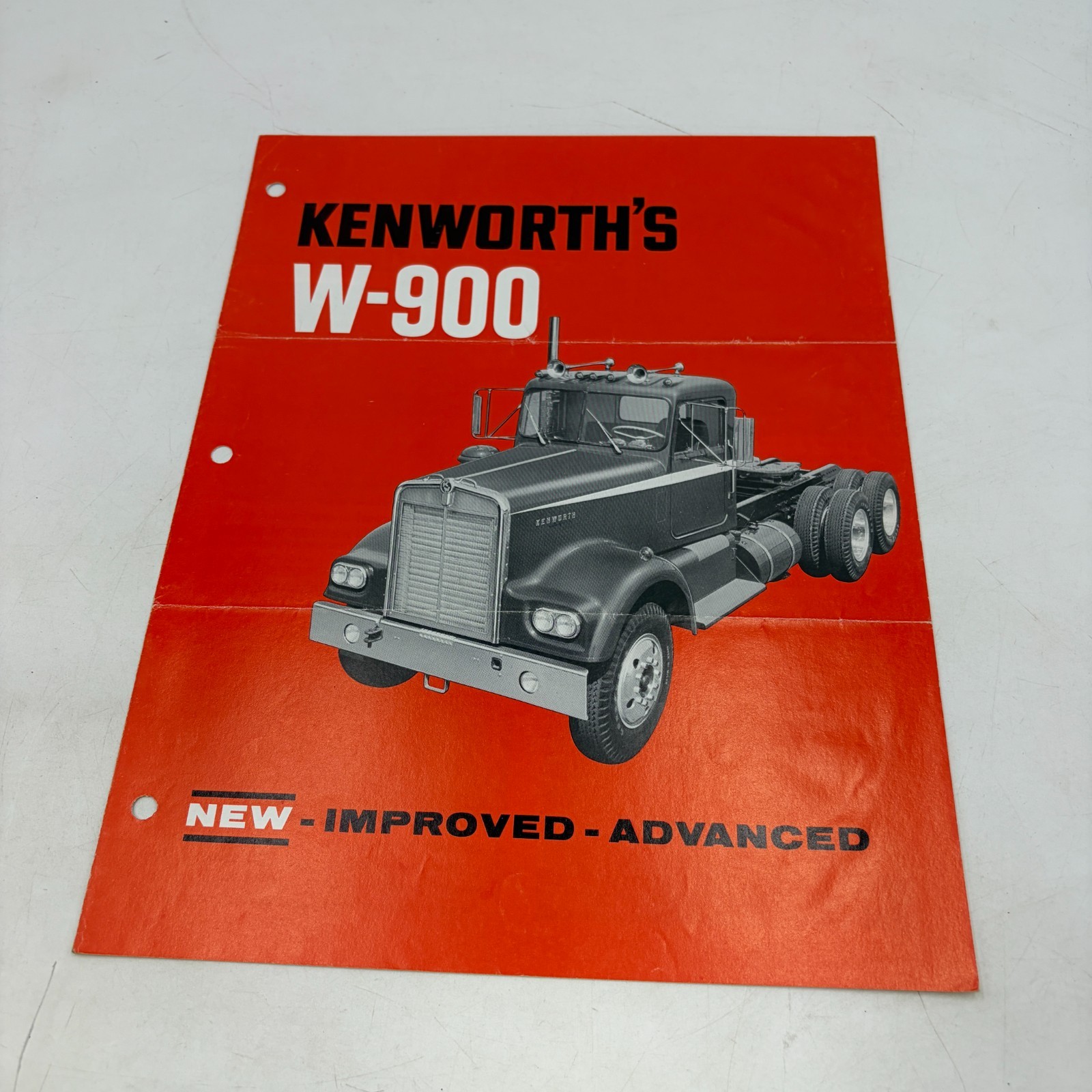 1963 Kenworth W900 Truck Sales Brochure New Improved Advanced Conventional Semi 1963 Kenworth W900 Truck Sales Brochure New Improved Advanced Conventional Semi