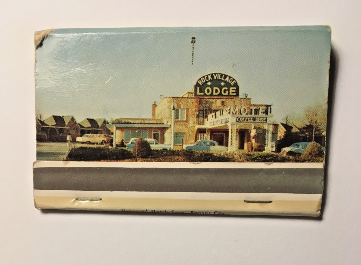 Vintage 1950's Rock Village Lodge Springfield, MO - Unused Unstruck Matchbook Vintage 1950's Rock Village Lodge Springfield, MO - Unused Unstruck Matchbook