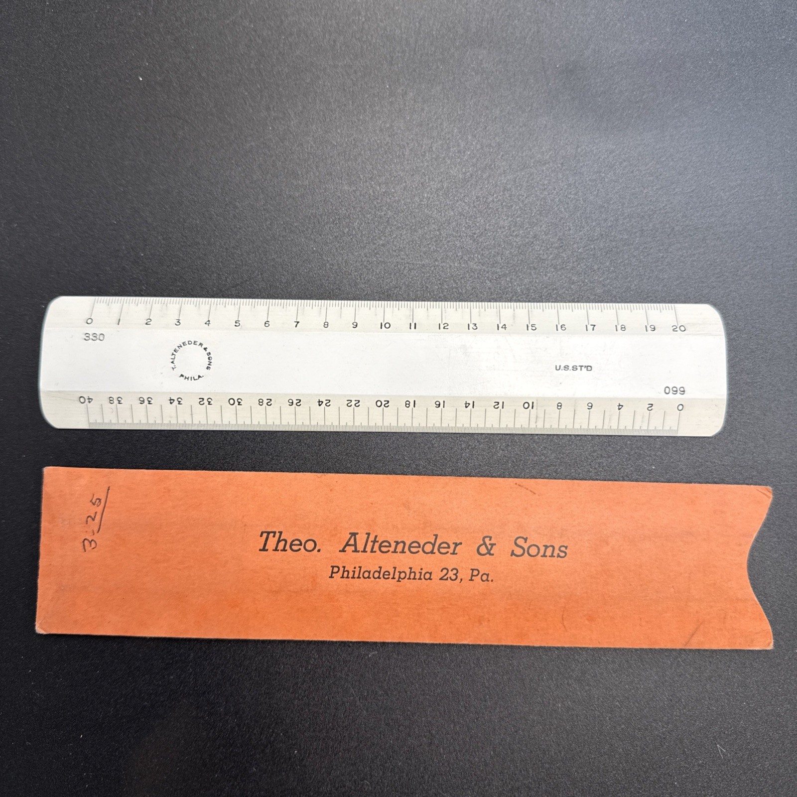 theo alteneder sons Mapping Scale Rule With Paper Sleeve theo alteneder sons Mapping Scale Rule With Paper Sleeve