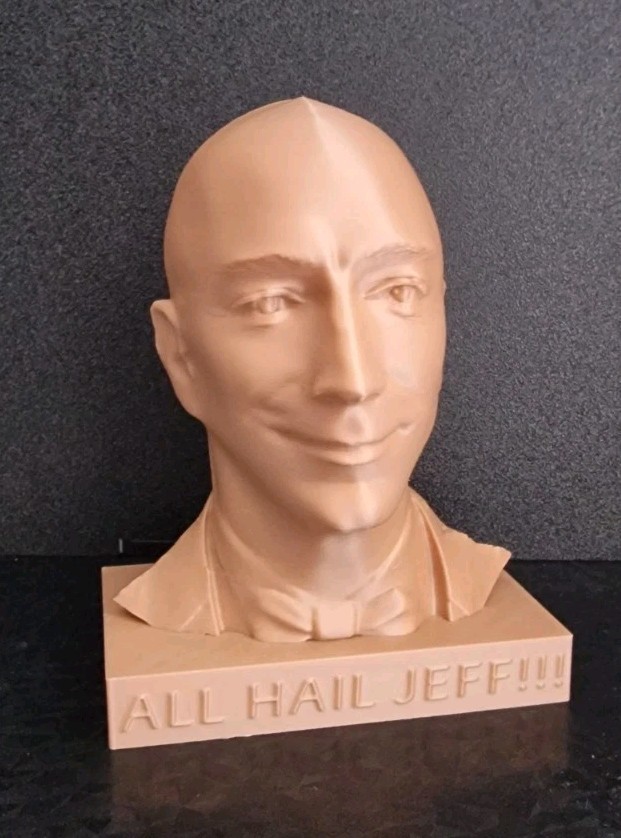 Jeff Jeffrey Preston Bezos bust 140×110mm Amazon president Plastic famous people