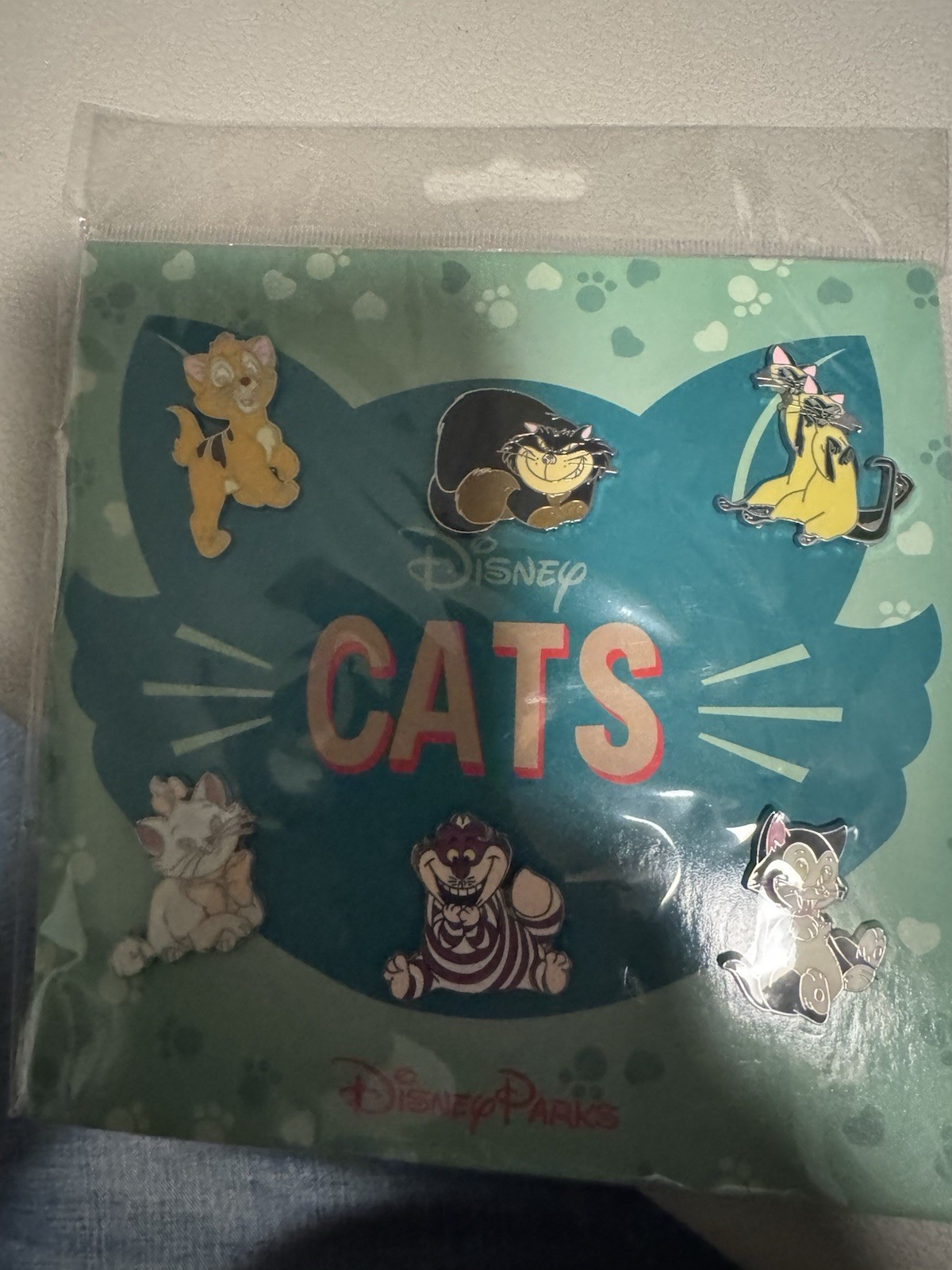 Cats 6 Starter Pin Set Disney Parks Trading Pins Brand New On Original Card Cats 6 Starter Pin Set Disney Parks Trading Pins Brand New On Original Card