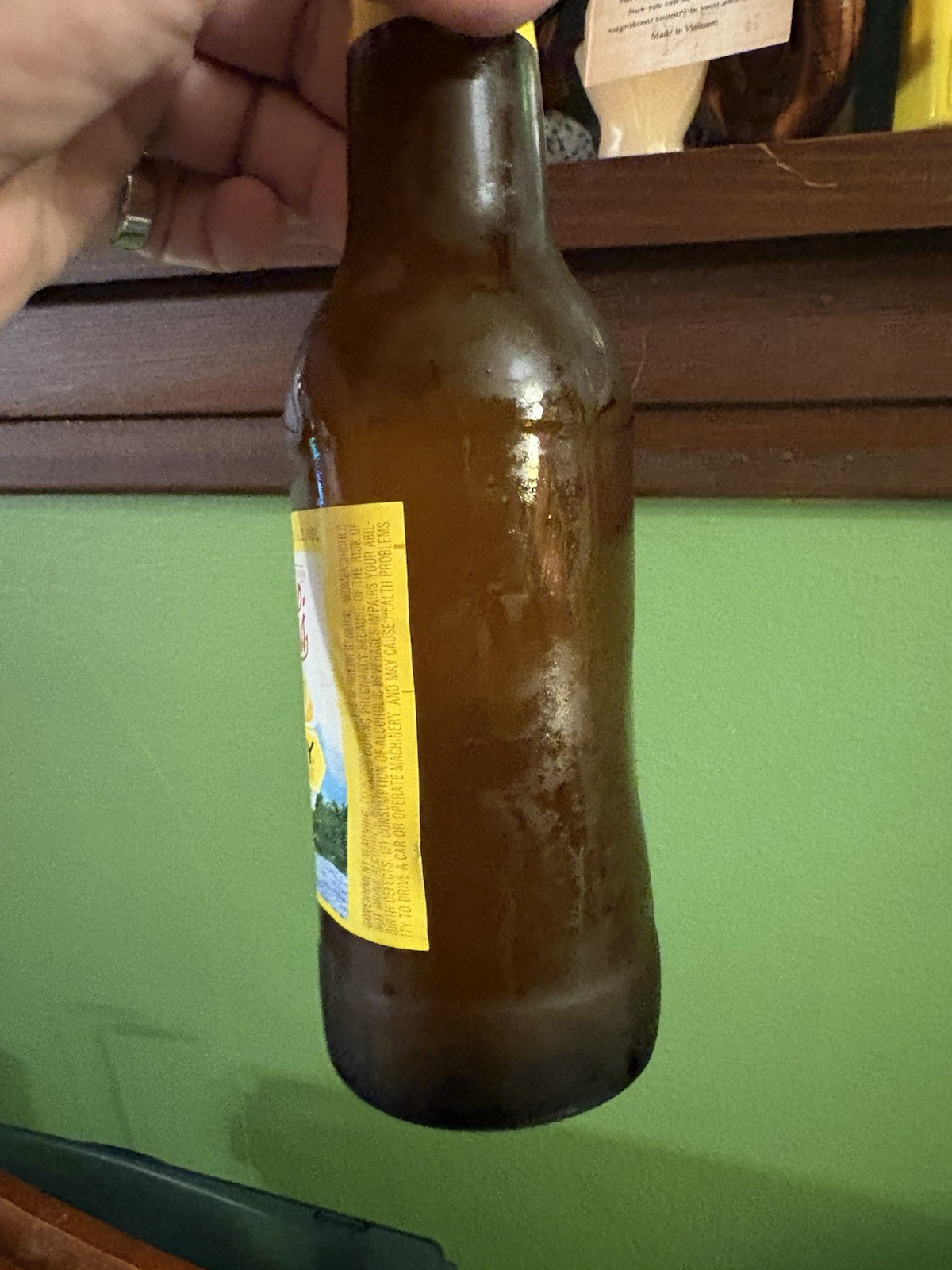 *ERROR* WARPED Leinenkugel's Summer Shandy Brown Glass Beer Bottle 12 fl oz *ERROR* WARPED Leinenkugel's Summer Shandy Brown Glass Beer Bottle 12 fl oz