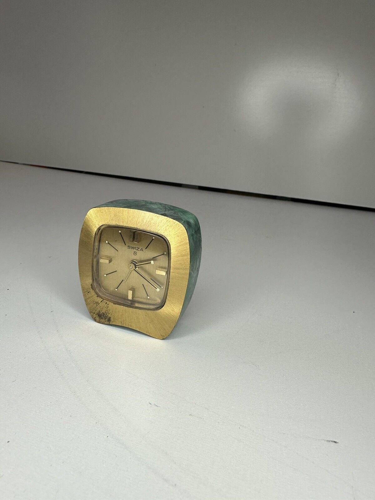 LOOK - Swiza 8-Day Brass Wind Up Alarm Clock