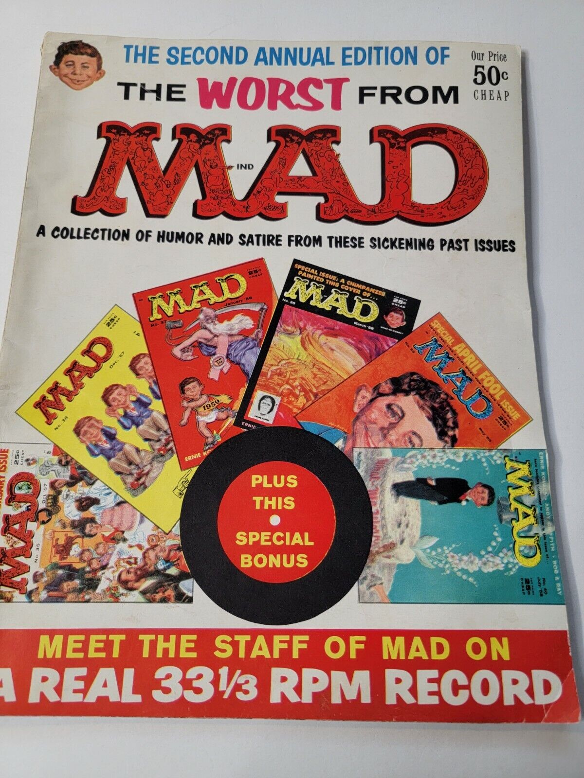 Mad Magazine Vintage #2 1957 Worst From Mad 1957-1958 Second Annual Edition