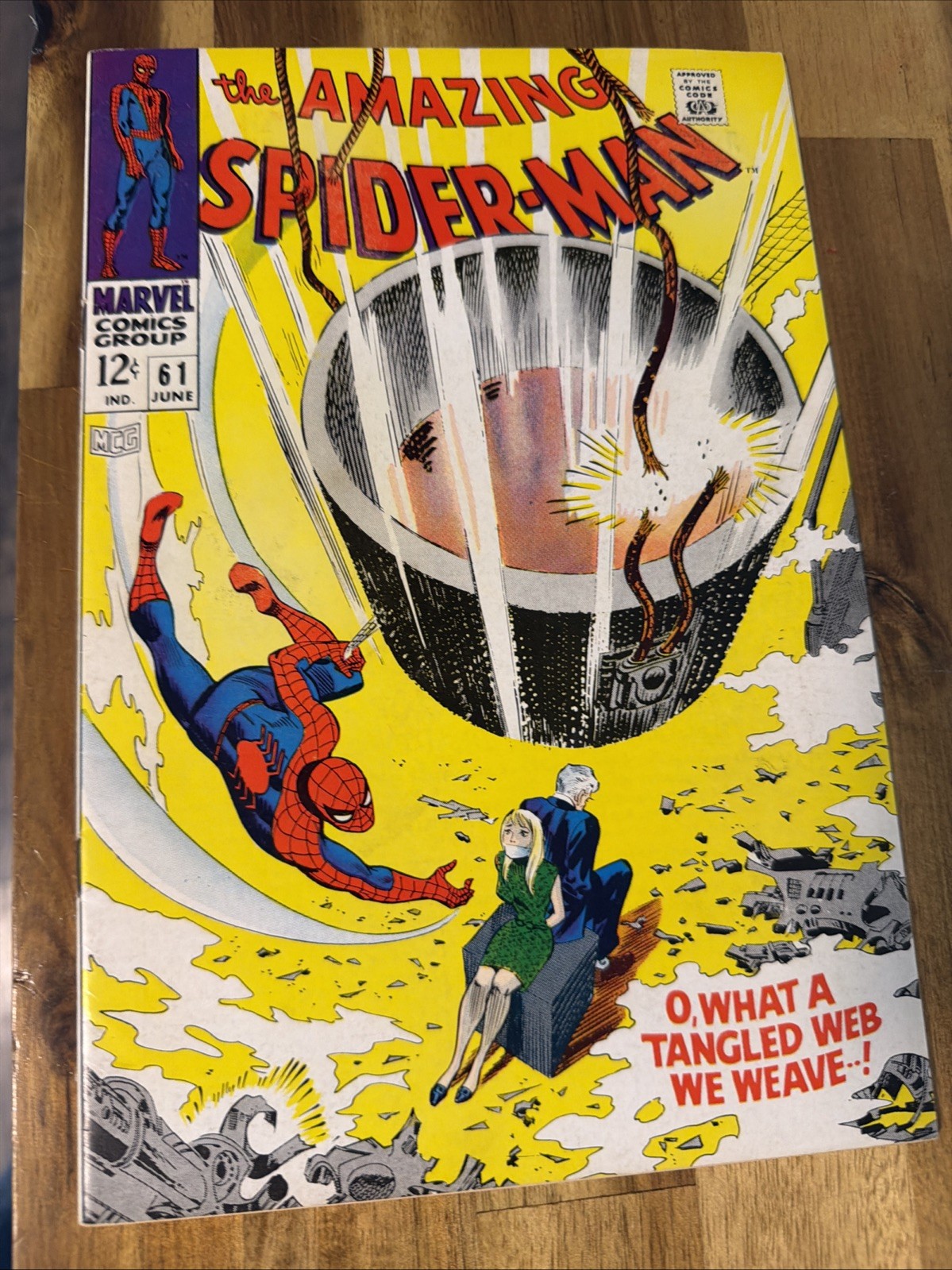 Marvel Comics the Amazing Spider-Man #61 NM (9.0+) 1st Cover App Of Gwen Stacy Marvel Comics the Amazing Spider-Man #61 NM (9.0+) 1st Cover App Of Gwen Stacy