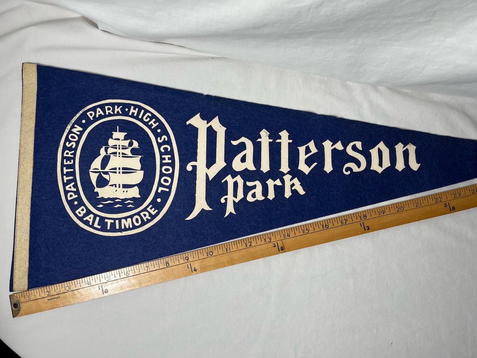 Vtg Patterson Park High School Baltimore Pennant Nos 60s Vtg Patterson Park High School Baltimore Pennant Nos 60s