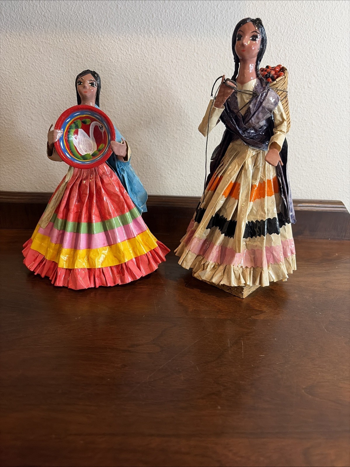 VTG Mexican Paper Mache Señorita Cartoneria