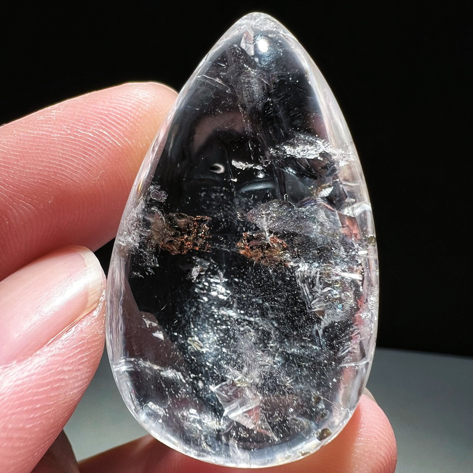94.8ct Natural Beautiful phantom stone within stone Crystal Polished Specimen