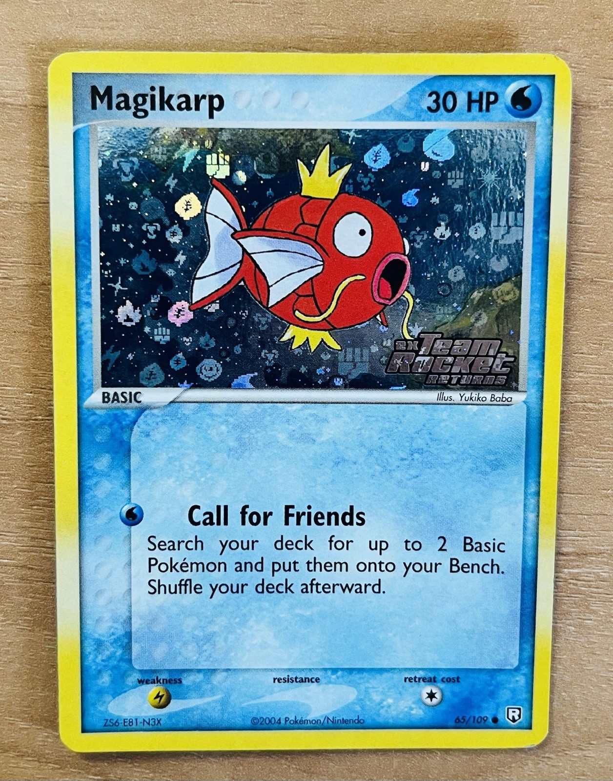 2004 Magikarp Ex Team Rocket Returns - Holo Stamped - 65/109 Pokemon Card EXC 2004 Magikarp Ex Team Rocket Returns - Holo Stamped - 65/109 Pokemon Card EXC
