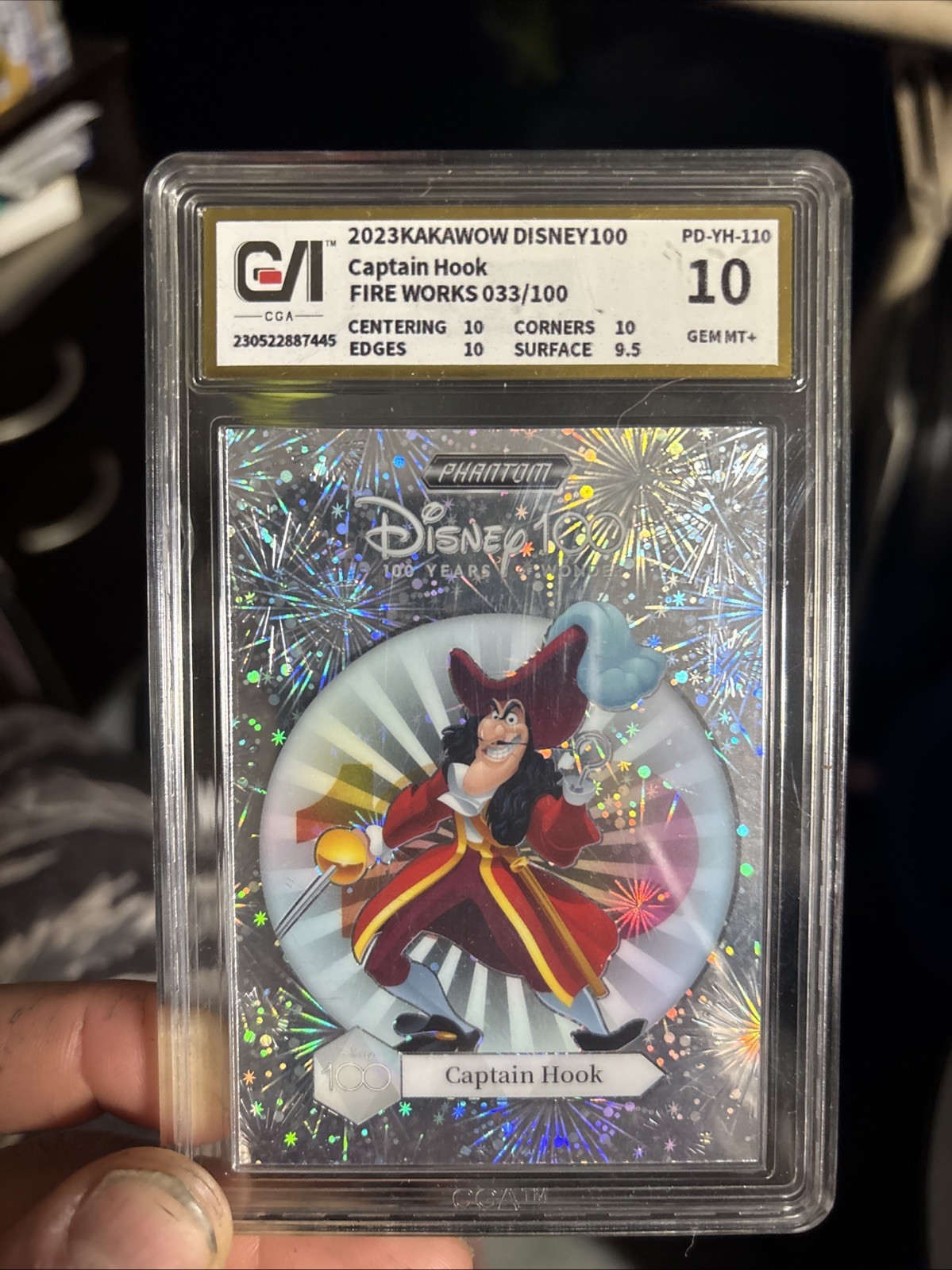 2023 Kakawow Disney 100 Captain Hook Fire Works Gem Mint 10 Pd-yh-110 2023 Kakawow Disney 100 Captain Hook Fire Works Gem Mint 10 Pd-yh-110