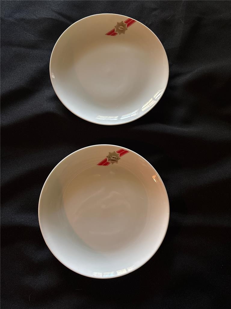 Two TWA Royal Ambassador 7 Inch Salad Plates # 44-1698
