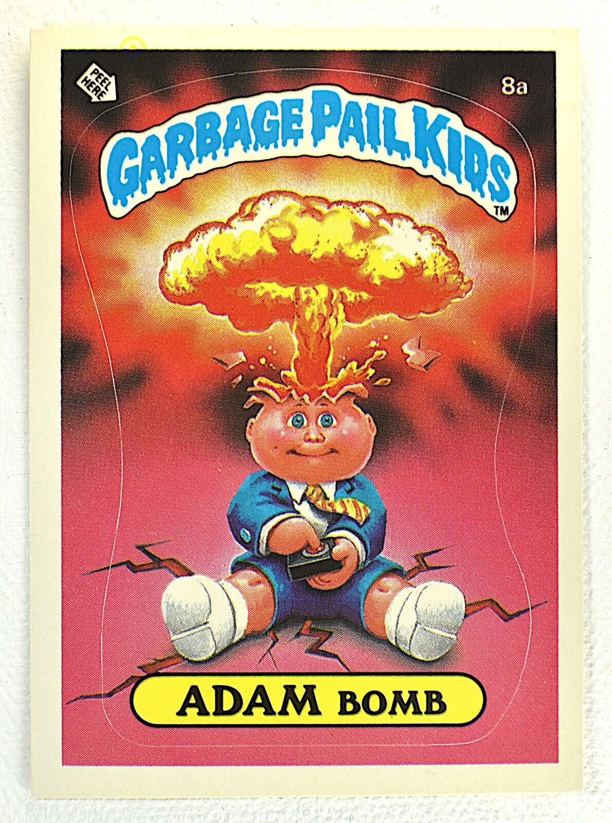 GARBAGE PAIL KIDS ADAM BOMB ERROR CARD 8a SERIES 1 GPK OS1 NM VERY RARE, 1985