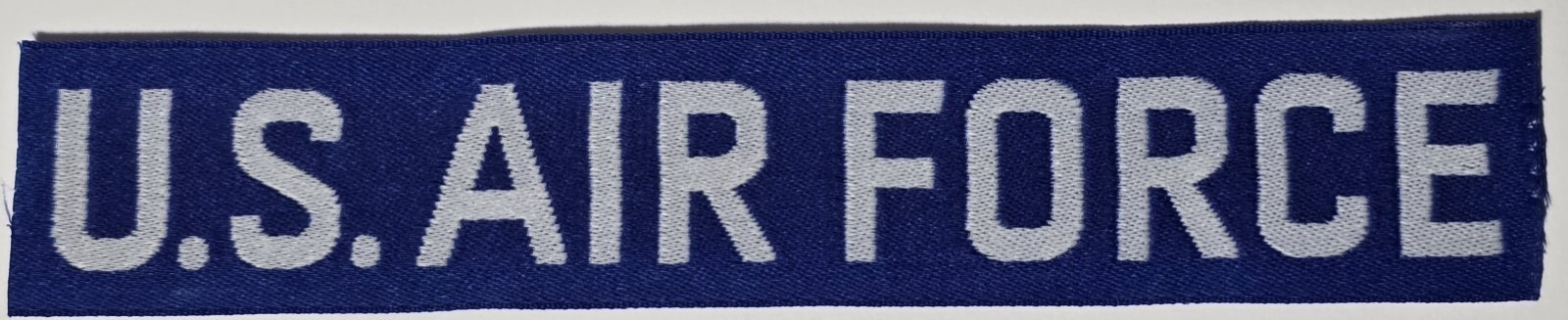 USAF U.S. AIR FORCE BDU Uniform Blue & White nylon name tape patch Vintage NOS USAF U.S. AIR FORCE BDU Uniform Blue & White nylon name tape patch Vintage NOS