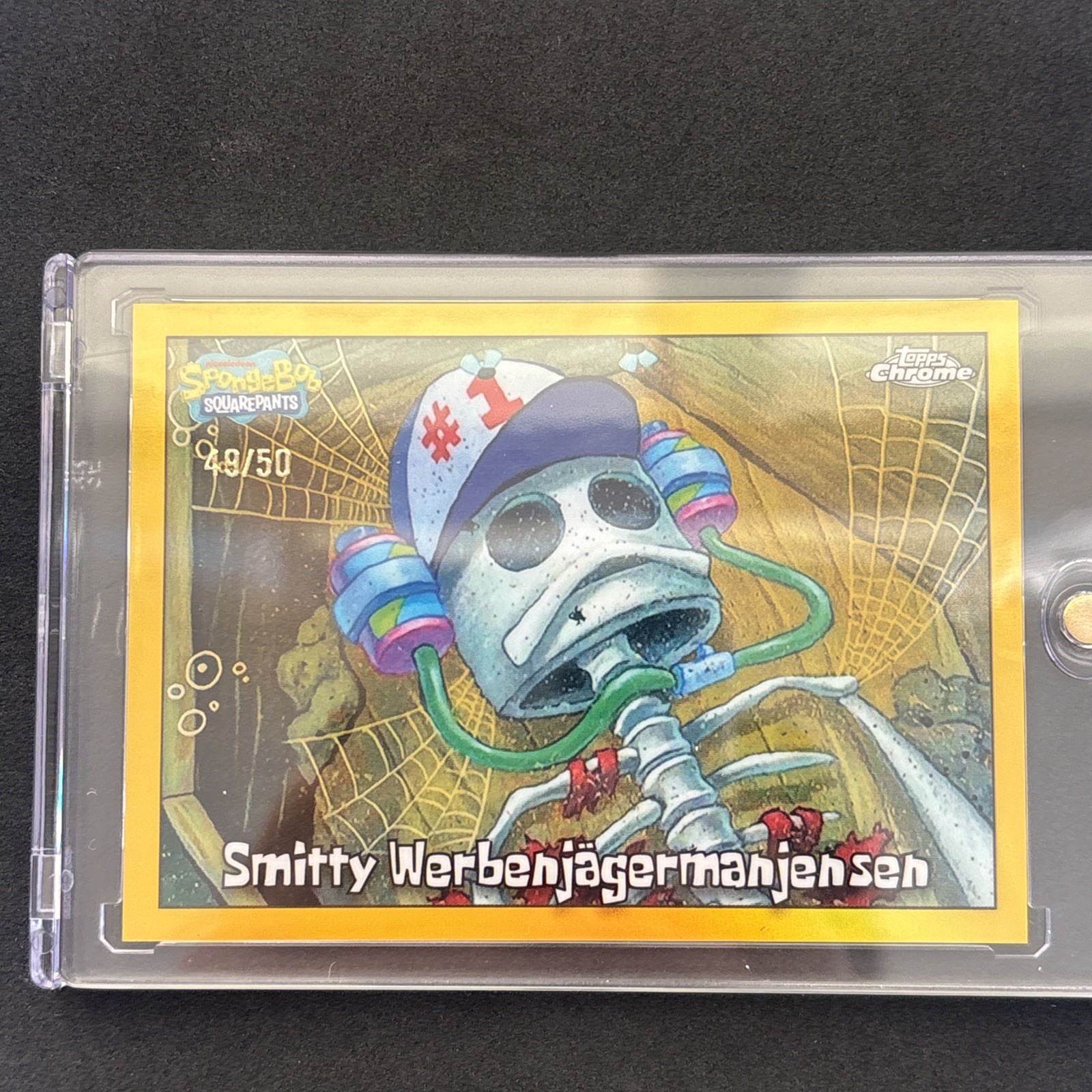 2025 Topps Chrome SpongeBob Smitty Werbenjagermanjensen #1 True Gold 49/50