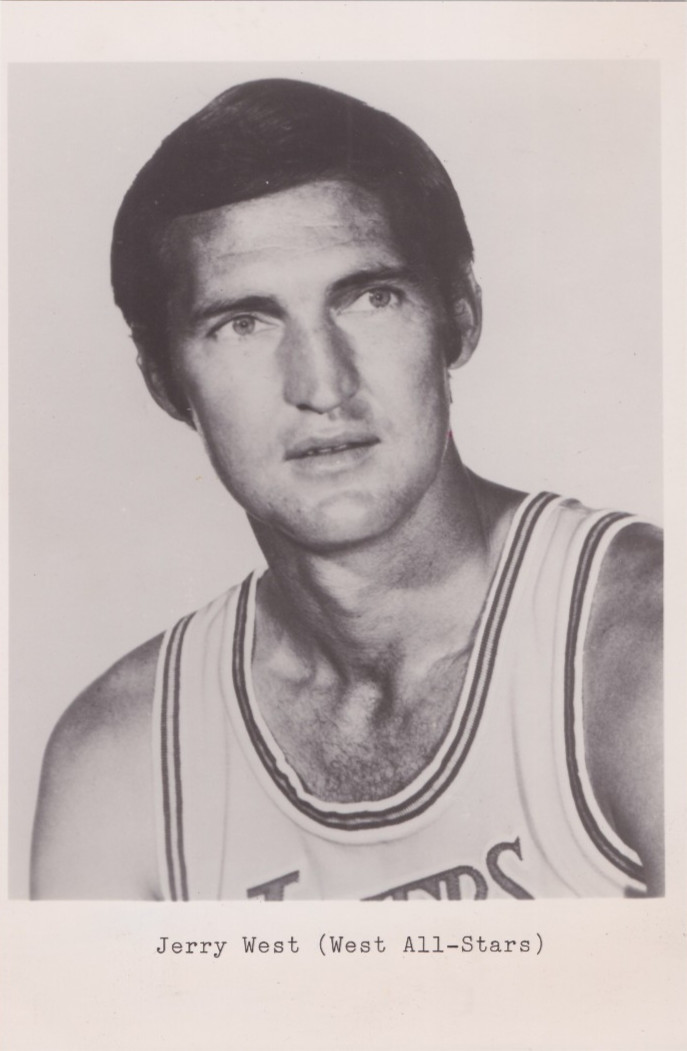 Press Photo Los Angeles Lakers Basketball Star Jerry West, NBA West All-Star Press Photo Los Angeles Lakers Basketball Star Jerry West, NBA West All-Star