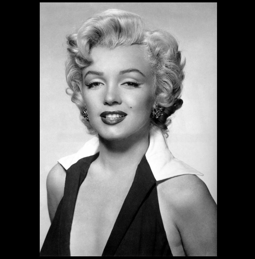 Marilyn Monroe Hot PHOTO, Gorgeous Sexy Black Perky Dress Publicity Photo