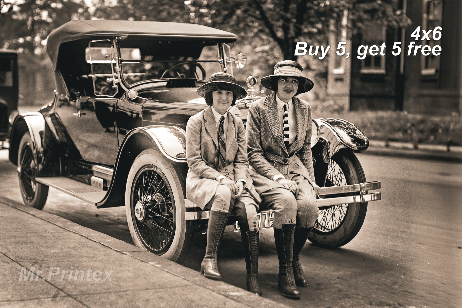 1920s Flapper Woman 💙 Vintage Car - 4x6 Photo - Classic Car Beauty 1920s Flapper Woman 💙 Vintage Car - 4x6 Photo - Classic Car Beauty