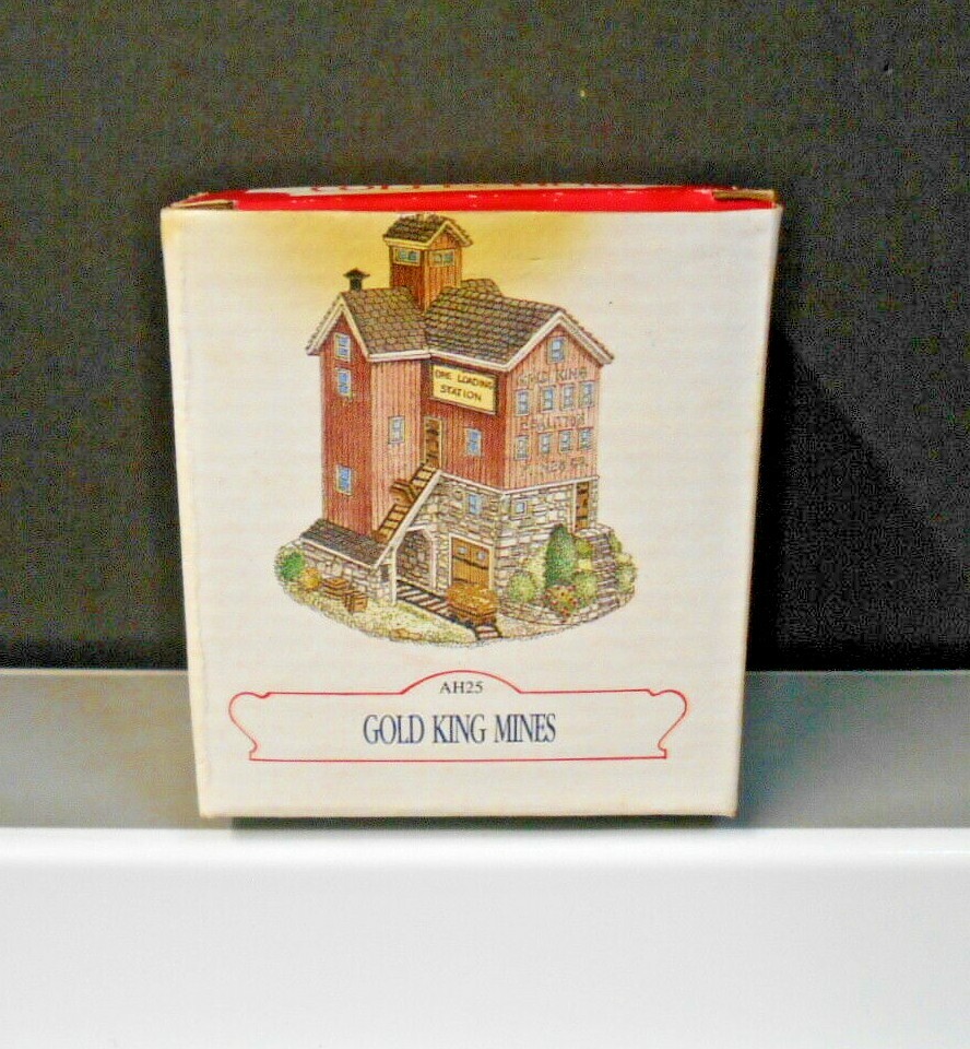 THE AMERICAN COLLECTION AH 25 MINI PORCELAIN "GOLD KING MINES" FIGURINE THE AMERICAN COLLECTION AH 25 MINI PORCELAIN "GOLD KING MINES" FIGURINE