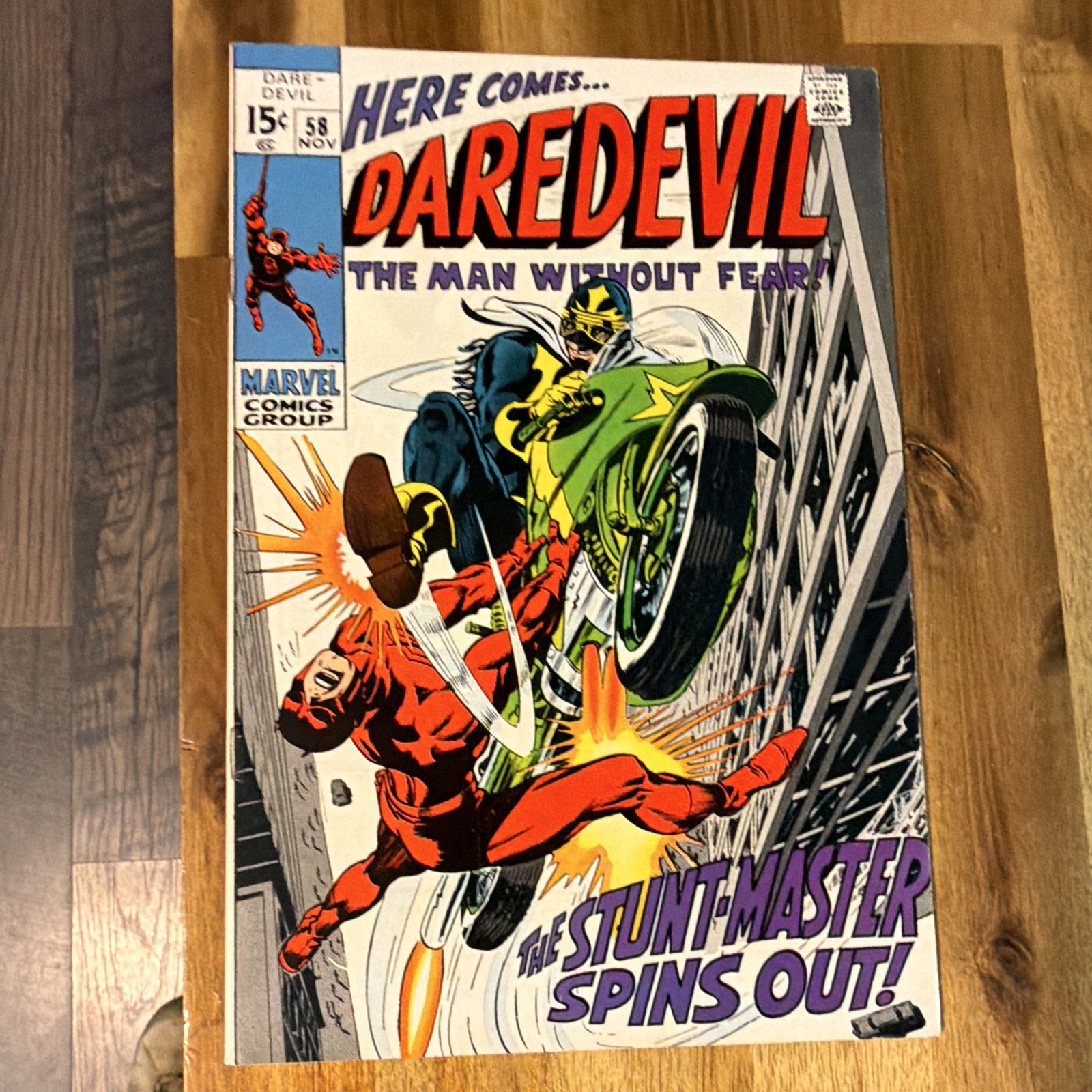 Marvel Comics Daredevil #58 NM 1st App of Stuntman 1969 Edition Marvel Comics Daredevil #58 NM 1st App of Stuntman 1969 Edition