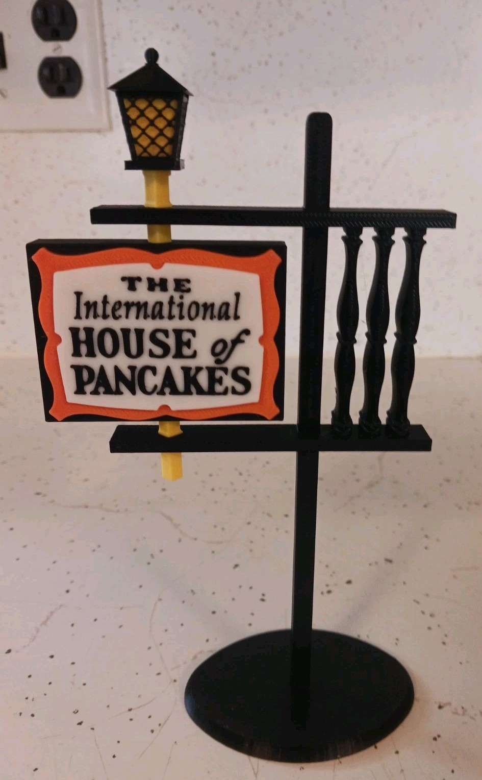 Vintage 1960s IHOP Restaurant Miniature Replica Sign Diorama Display 7.5" Tall