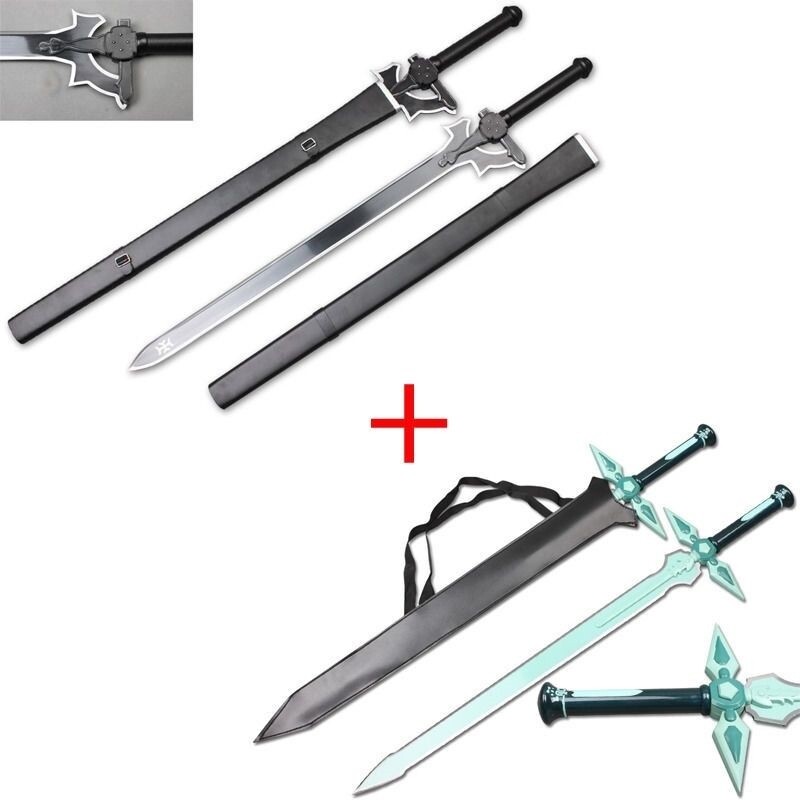 41" SAO Kirito Sword Elucidator + Dark Repulsor SWORD COMBO 41" SAO Kirito Sword Elucidator + Dark Repulsor SWORD COMBO