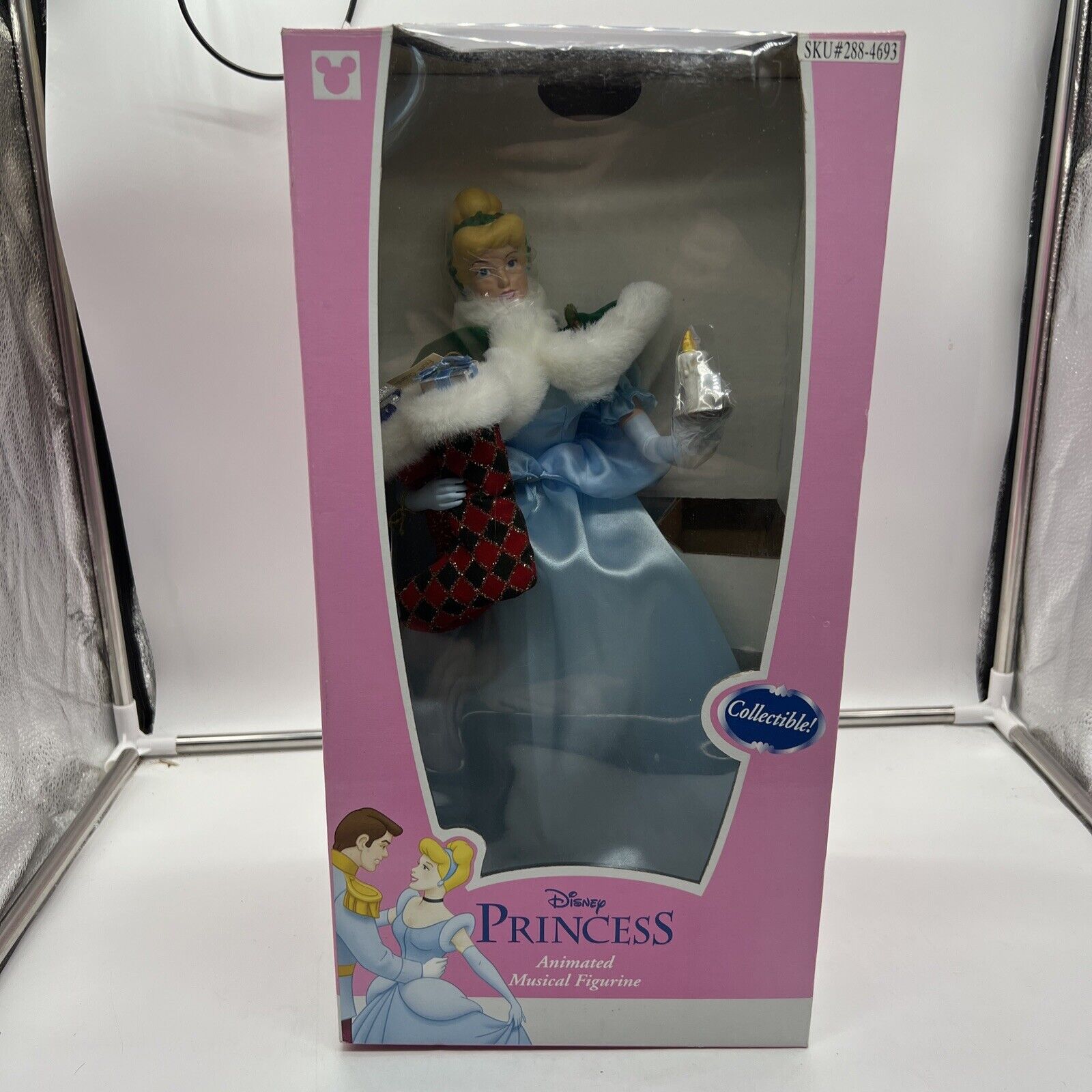Vintage Disney Princess Animated Musical Figurine Cinderella Motion-ettes Telco