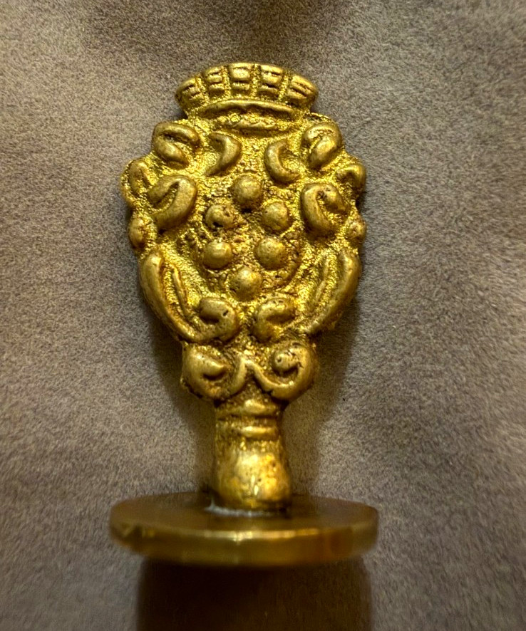 Antique Gold/Gold-Tone Wax Seal Stamp Marked ITALY Letter I Antique Gold/Gold-Tone Wax Seal Stamp Marked ITALY Letter I