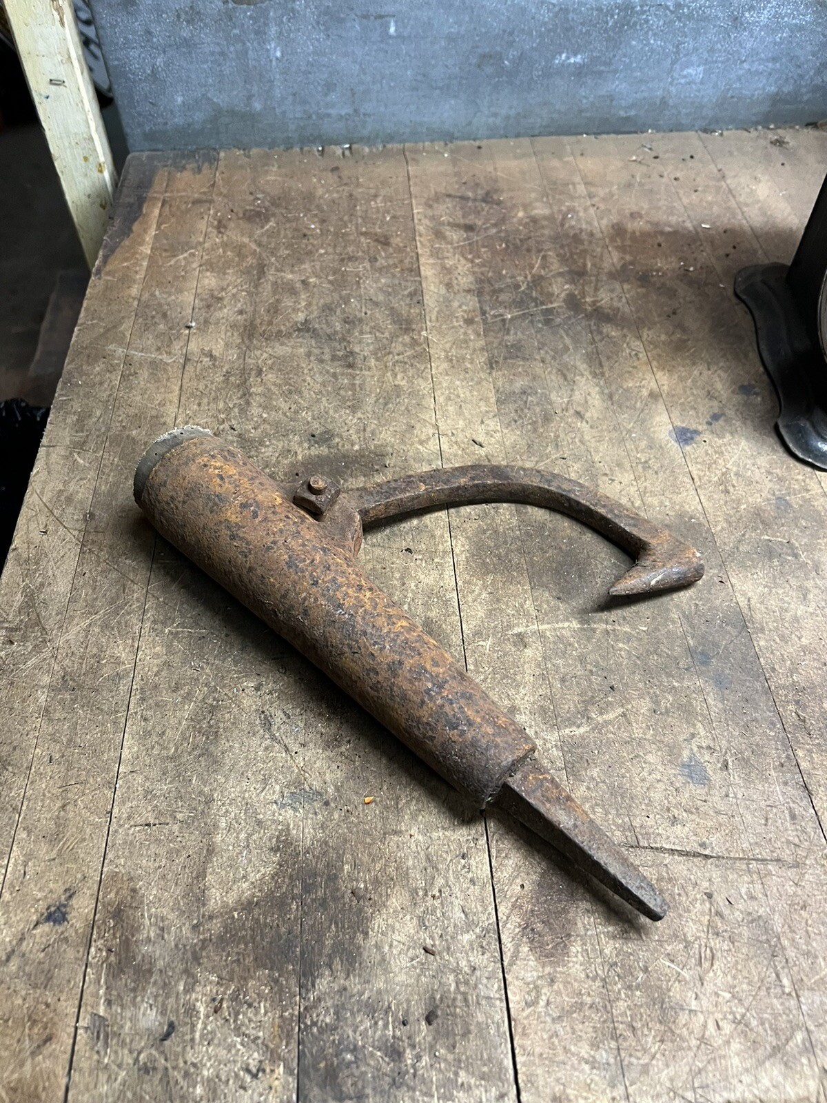 Antique Old Maine PV Peavey Cant Dog Head Log Turner Logger Hook Tool Parts USA