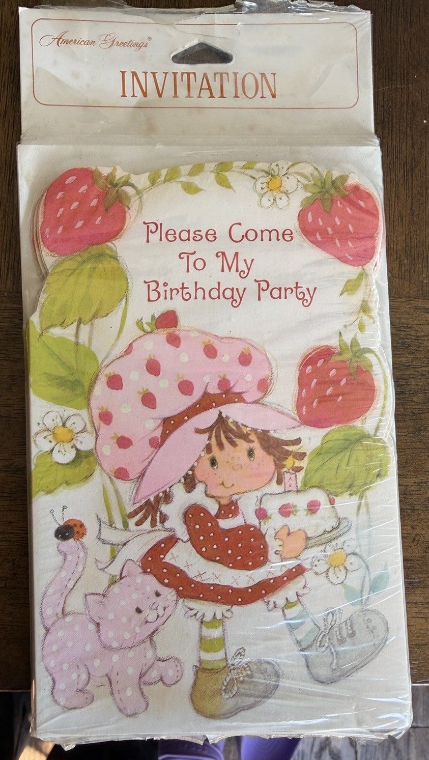 VTG 1980s NOS American Greetings Strawberry Shortcake Birthday Party Invitations VTG 1980s NOS American Greetings Strawberry Shortcake Birthday Party Invitations