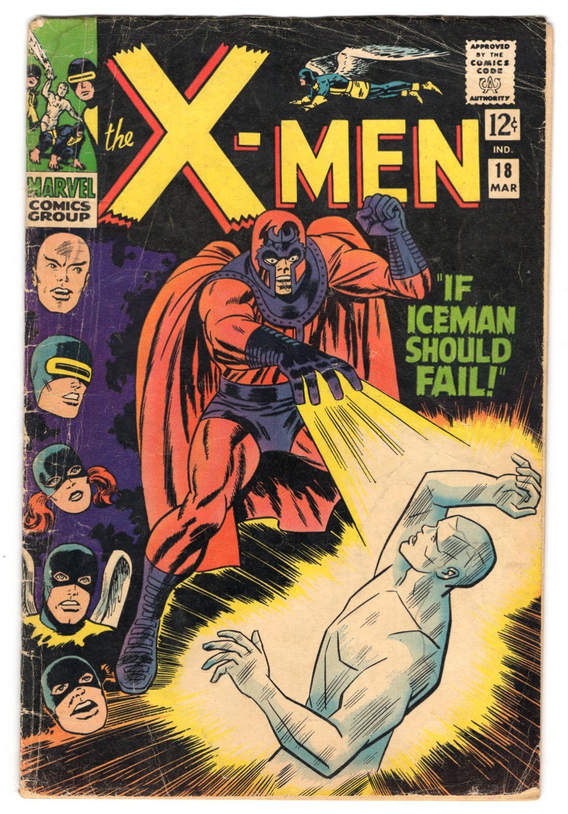 X-Men 18 1966 Marvel Comics VG- 3.5 Magneto Beast Angel Cyclops Marvel Girl X-Men 18 1966 Marvel Comics VG- 3.5 Magneto Beast Angel Cyclops Marvel Girl