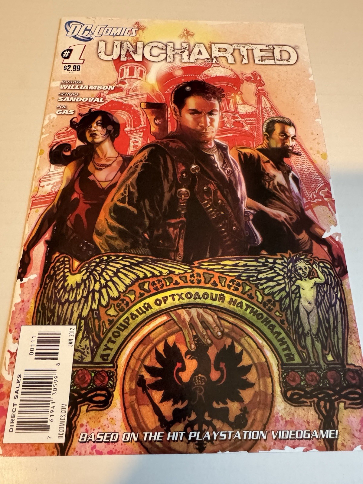 Uncharted #1 (2012) DC Comics 1st App Nathan Drake PlayStation Naughty Dog Key Uncharted #1 (2012) DC Comics 1st App Nathan Drake PlayStation Naughty Dog Key