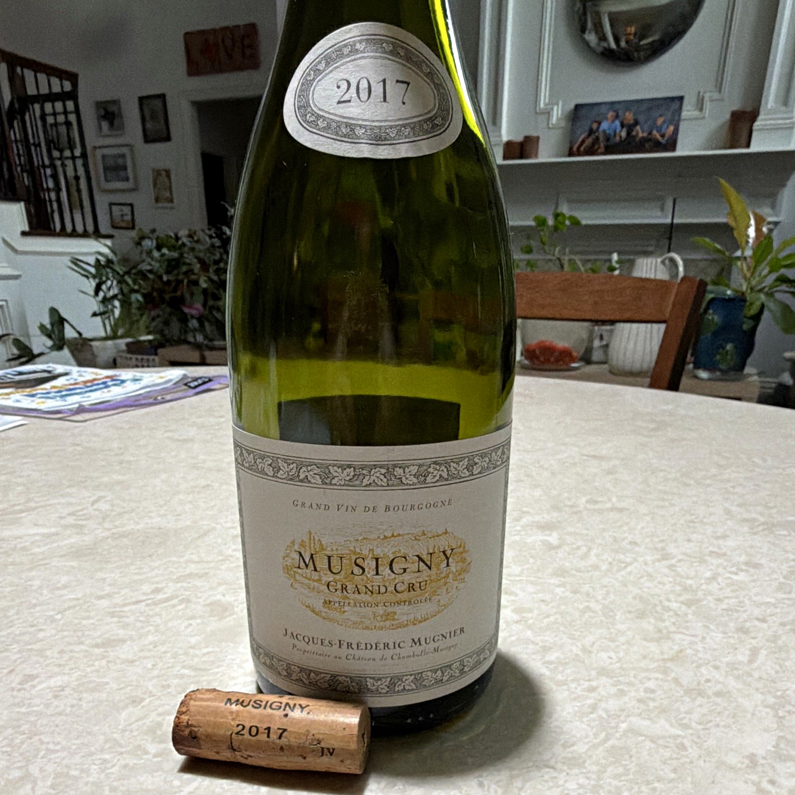 2017 JF Mugnier Musigny Grand Cru EMPTY Bottle Original Cork Burgundy Rare 2017 JF Mugnier Musigny Grand Cru EMPTY Bottle Original Cork Burgundy Rare