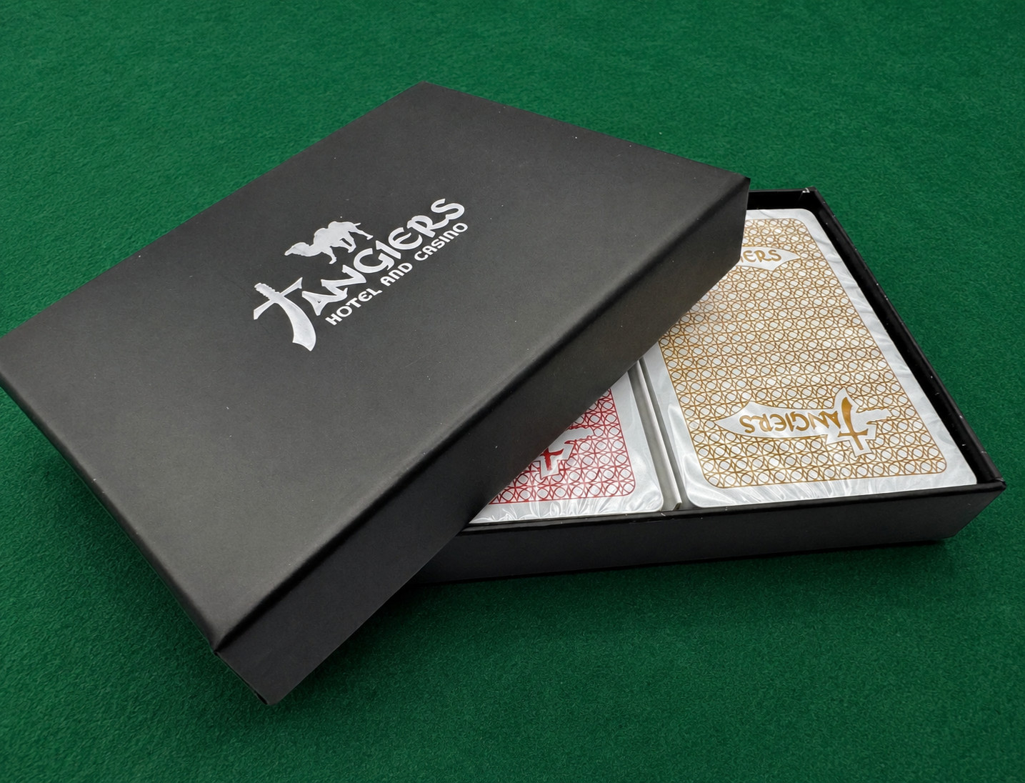 SEALED BROKEN ARROW Tangier’s Casino Playing Cards 2 DECKS 100% Plastic SEALED BROKEN ARROW Tangier’s Casino Playing Cards 2 DECKS 100% Plastic