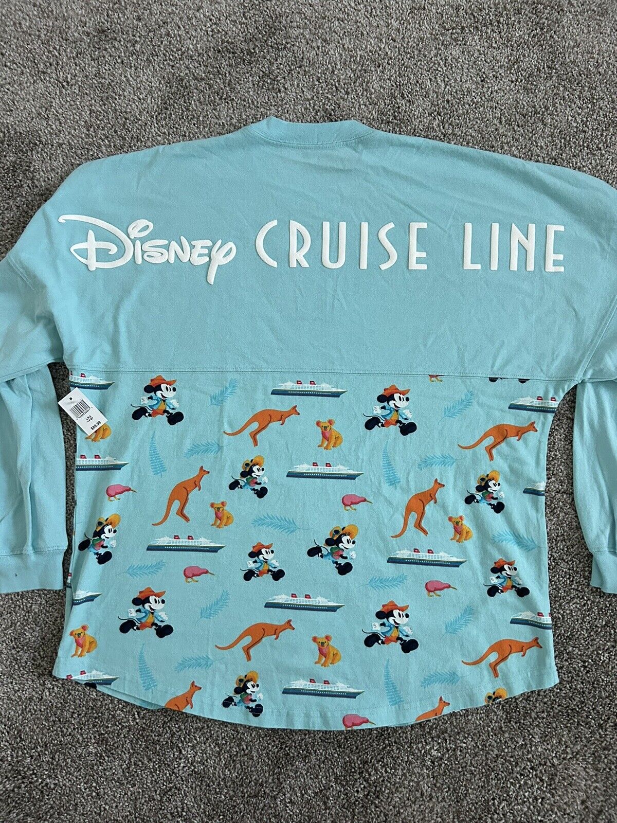 Disney Cruise Line Ship Castaway Cay Mickey Minnie Mouse Spirit Jersey Size L