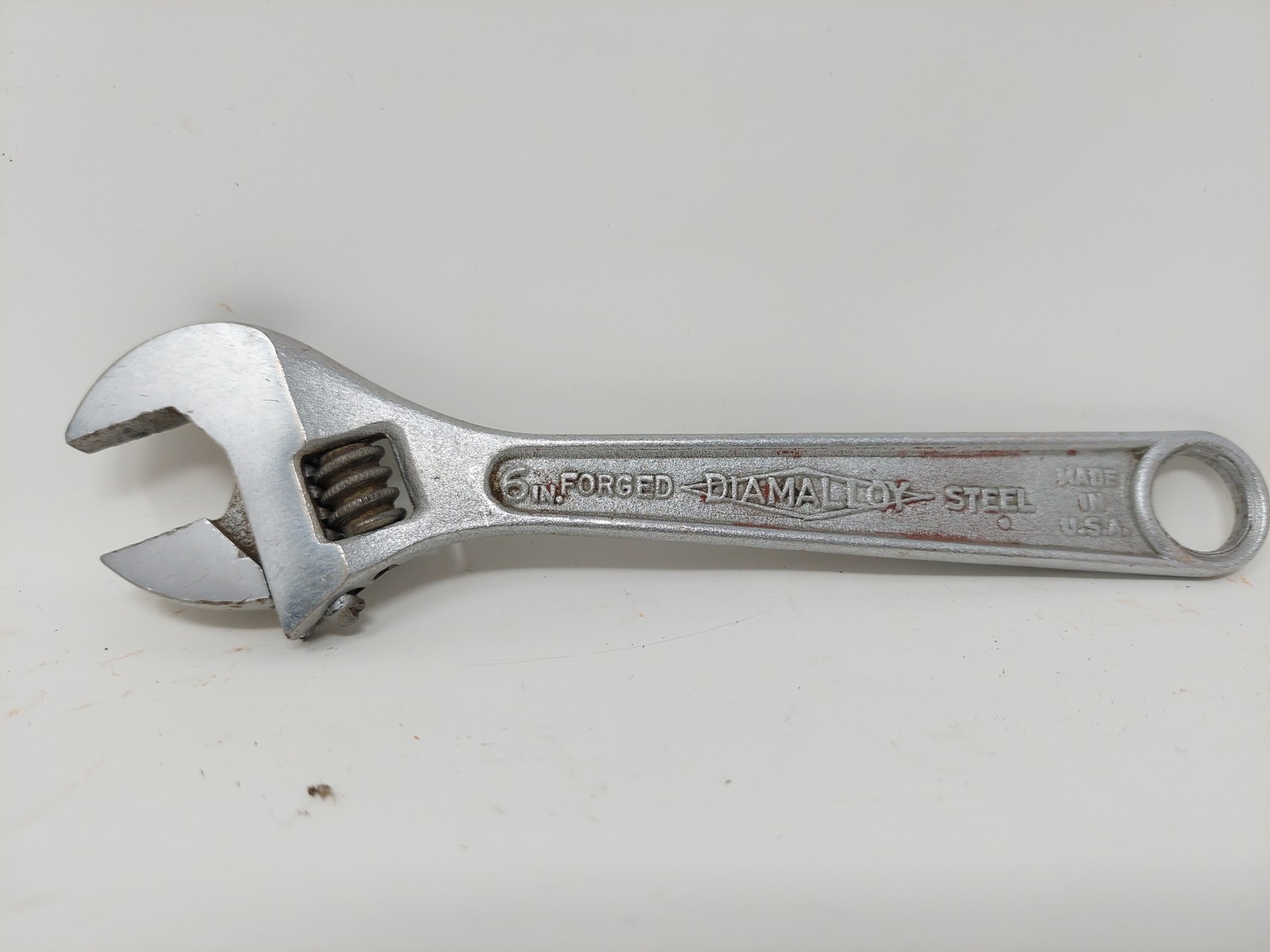 Vintage 6" DIAMALLOY Diamond Calk Horseshoe Co. Adjustable Wrench USA Made Vintage 6" DIAMALLOY Diamond Calk Horseshoe Co. Adjustable Wrench USA Made