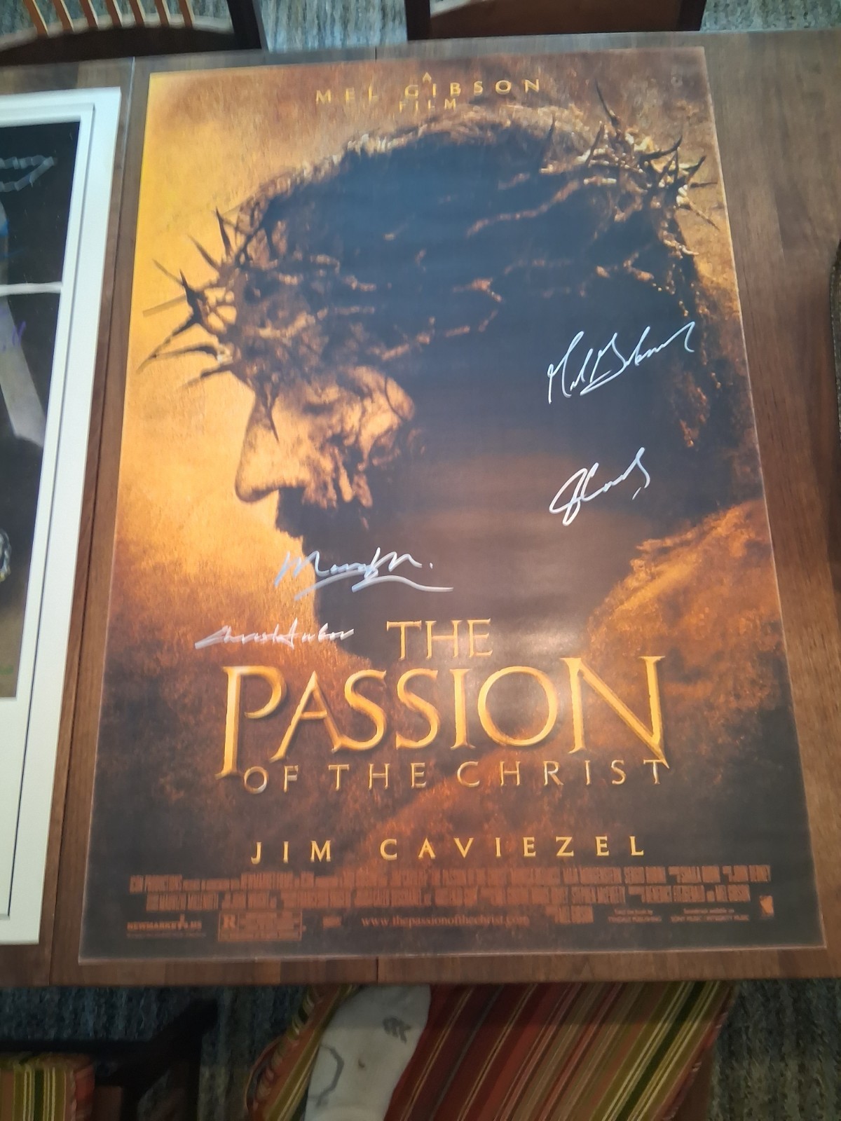 RARE The Passion - Poster Signed by Cast / Jim Caviezel / Mel Gibson / More RARE The Passion - Poster Signed by Cast / Jim Caviezel / Mel Gibson / More