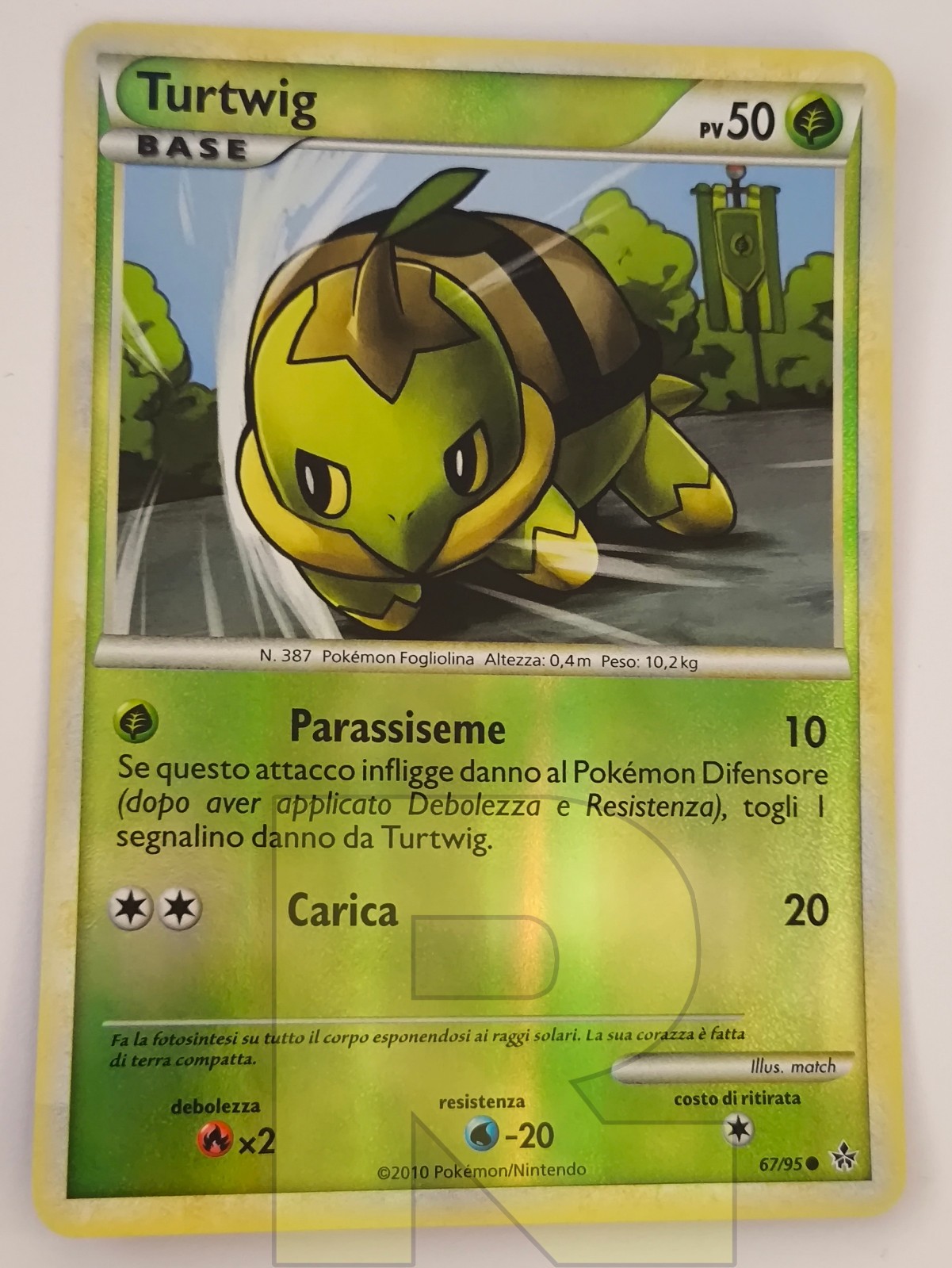 Turtwig ® Unleashed Forces 67/95 ® Reverse Holo ® Pokemon ® Italiano ® EX+