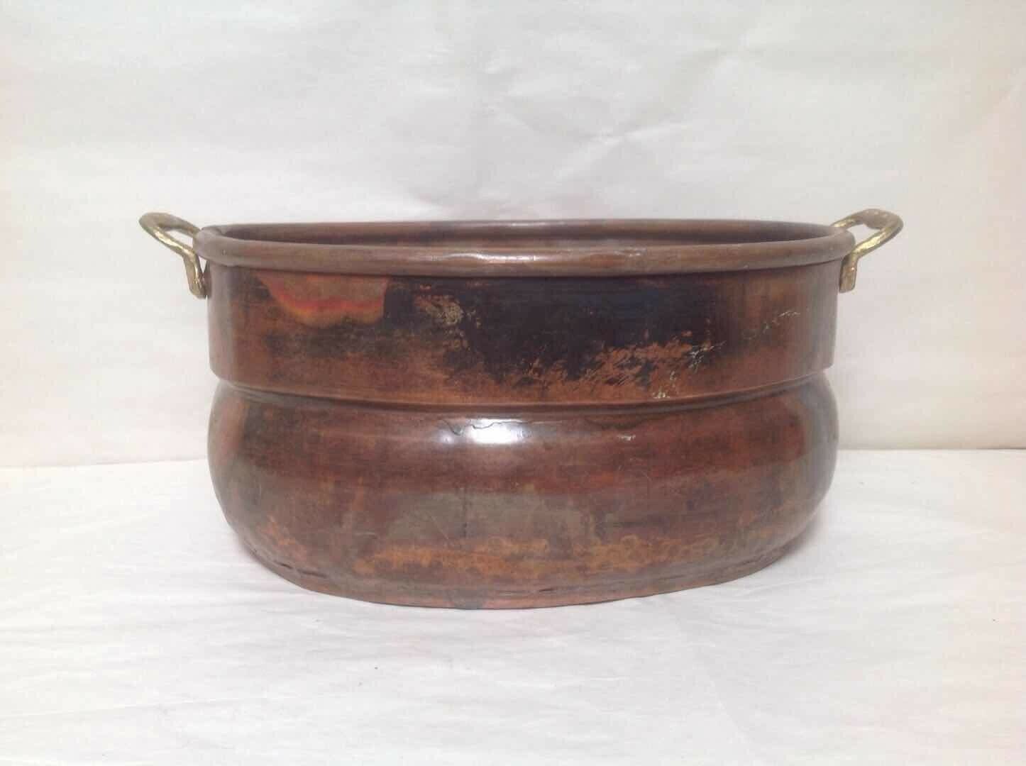 Antique Hammered Copper Pot, circa: early 20th Century