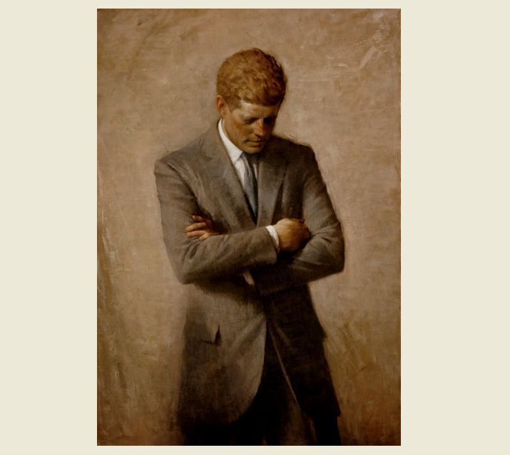 John F. Kennedy Official Portrait PHOTO, Art Print,President White House 1970