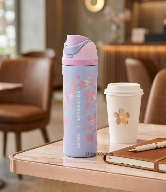 New Starbucks X Owala 2026 Sakura Limited Insulated Water Bottle 24oz Straw Cup New Starbucks X Owala 2026 Sakura Limited Insulated Water Bottle 24oz Straw Cup