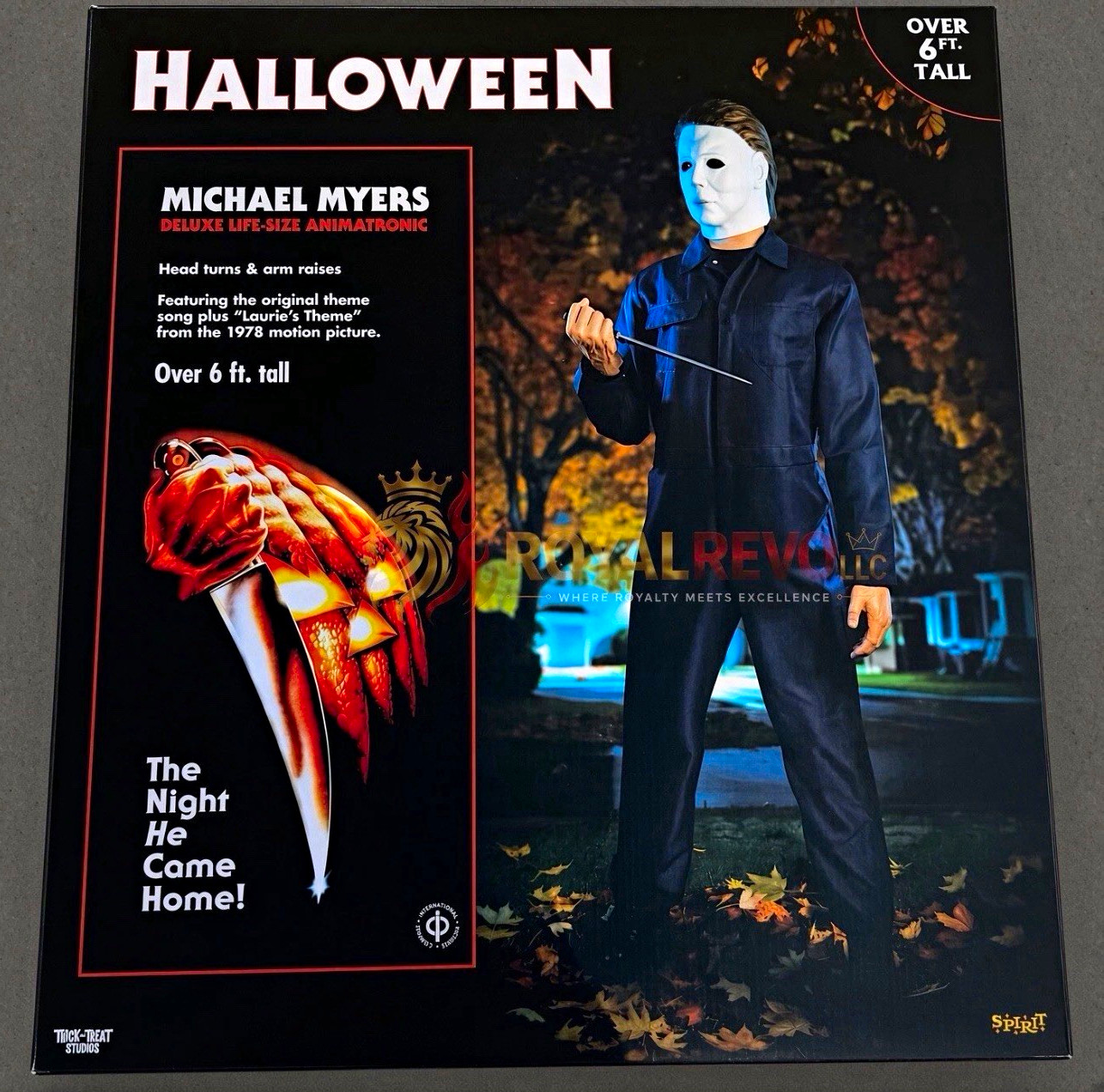 Spirit Halloween Michael Myers Deluxe Life-Size Animatronic Prop 6 ft+ Tall Spirit Halloween Michael Myers Deluxe Life-Size Animatronic Prop 6 ft+ Tall