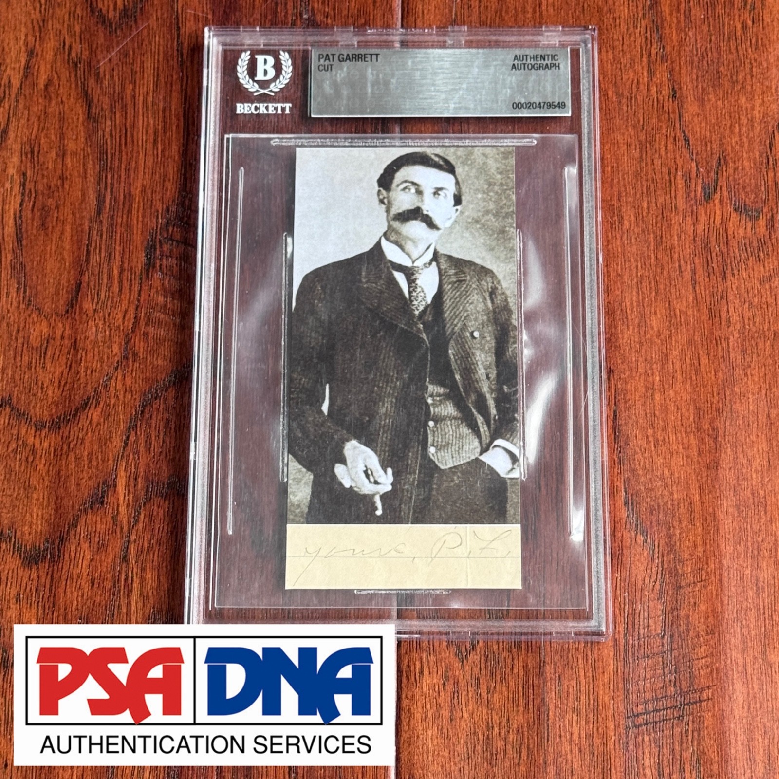 PAT GARRETT Autograph BILLY THE KID Lawman Cut Signature SIGNED Sheriff * PSA PAT GARRETT Autograph BILLY THE KID Lawman Cut Signature SIGNED Sheriff * PSA