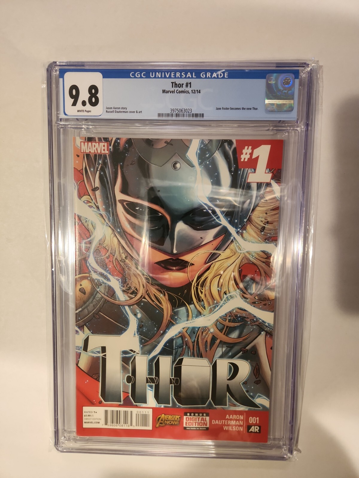 Thor #1 12/14 CGC 9.8 Jane Foster Become The New Thor Thor #1 12/14 CGC 9.8 Jane Foster Become The New Thor