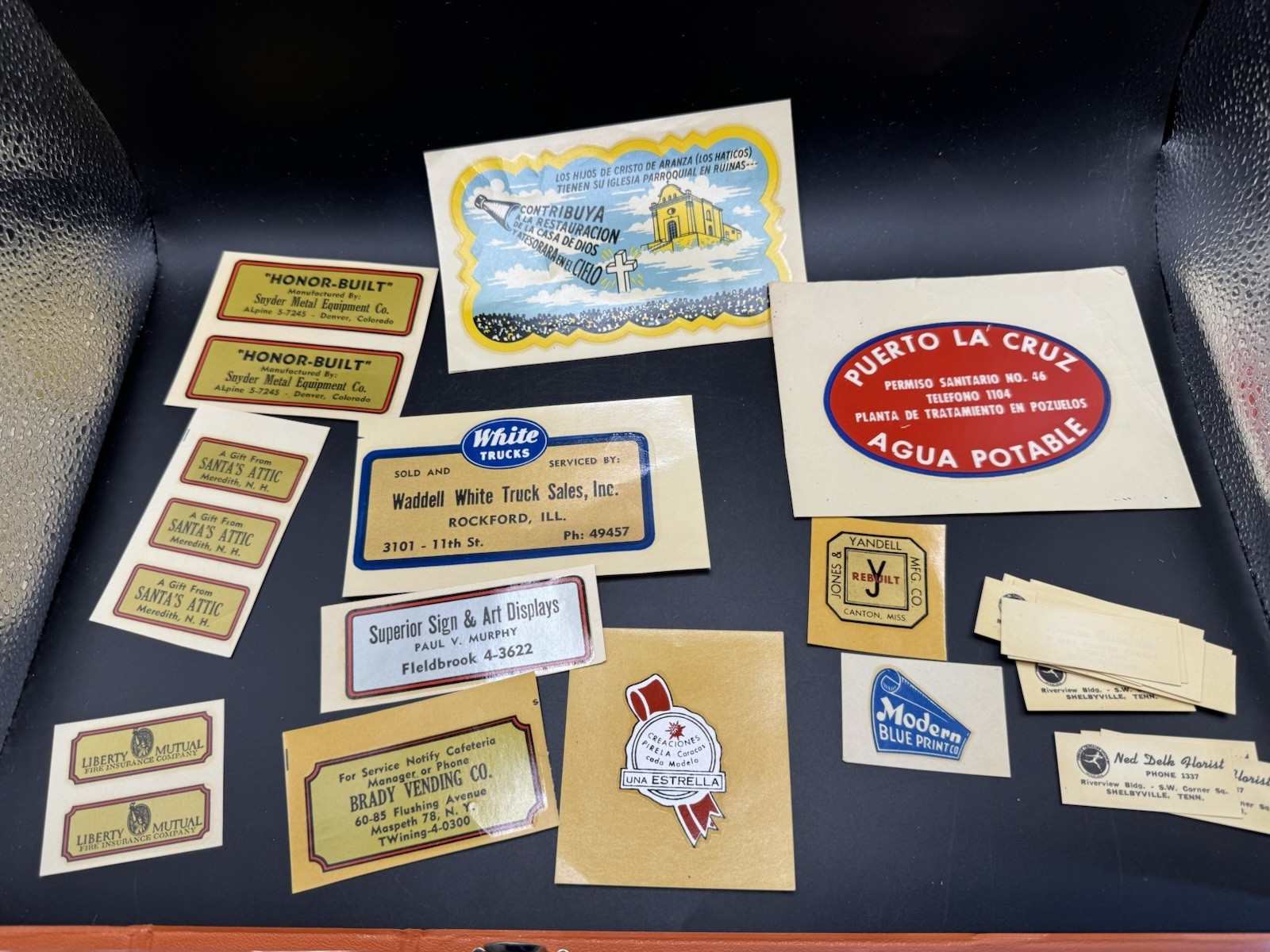 Vintage 1950s 1960s Advertising Decal Sticker Lot White Trucks Vending Ephemera Vintage 1950s 1960s Advertising Decal Sticker Lot White Trucks Vending Ephemera