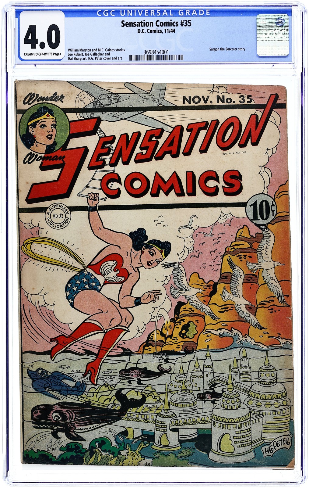 Sensation Comics #35 CGC 4.0 1944 3698454001 Sensation Comics #35 CGC 4.0 1944 3698454001