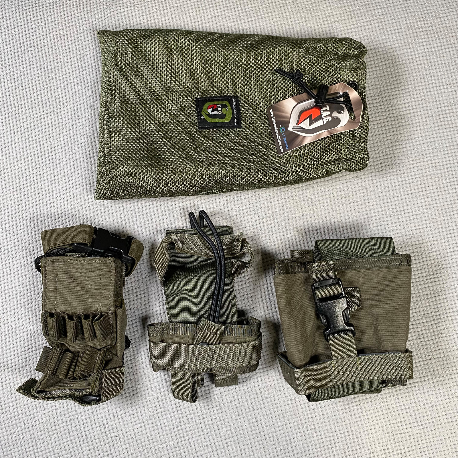 TAG MBITR Radio Pouch AMP Spare Battery PRC148 MOLLE Ranger Green Storage Bag
